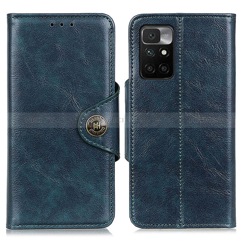 Custodia Portafoglio In Pelle Cover con Supporto M12L per Xiaomi Redmi Note 11 4G (2021) Blu