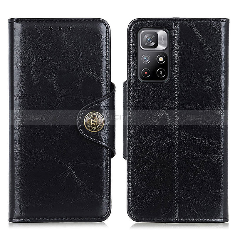 Custodia Portafoglio In Pelle Cover con Supporto M12L per Xiaomi Redmi Note 11 5G Nero