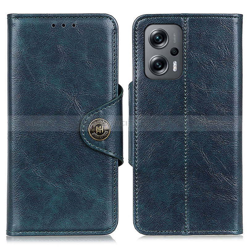 Custodia Portafoglio In Pelle Cover con Supporto M12L per Xiaomi Redmi Note 11T Pro+ Plus 5G Blu