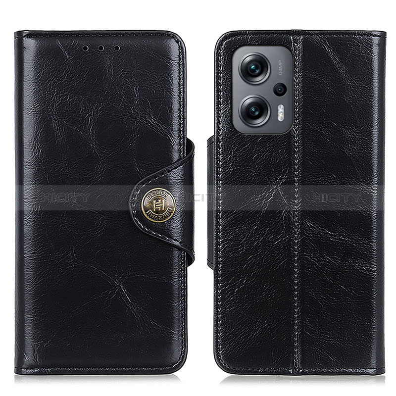 Custodia Portafoglio In Pelle Cover con Supporto M12L per Xiaomi Redmi Note 11T Pro+ Plus 5G Nero