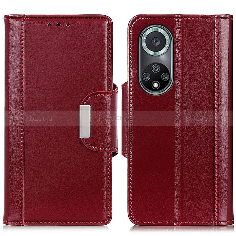 Custodia Portafoglio In Pelle Cover con Supporto M13L per Huawei Nova 9 Pro Rosso