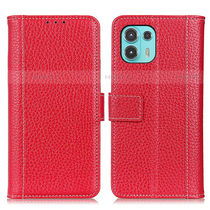 Custodia Portafoglio In Pelle Cover con Supporto M13L per Motorola Moto Edge 20 Lite 5G Rosso