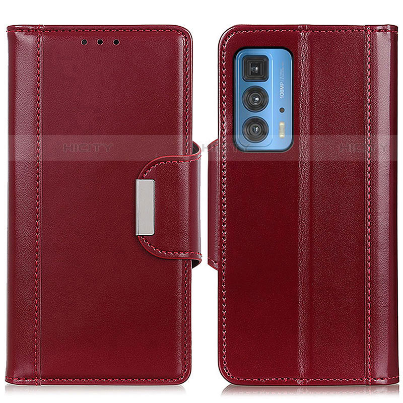 Custodia Portafoglio In Pelle Cover con Supporto M13L per Motorola Moto Edge S Pro 5G Rosso