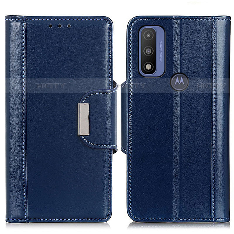 Custodia Portafoglio In Pelle Cover con Supporto M13L per Motorola Moto G Pure Blu