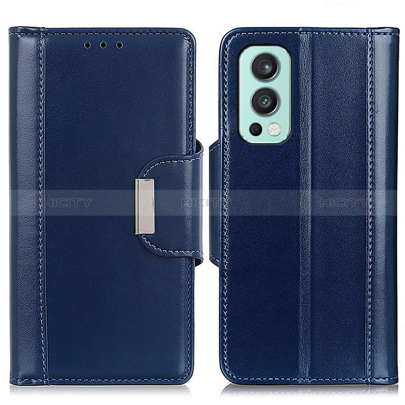 Custodia Portafoglio In Pelle Cover con Supporto M13L per OnePlus Nord 2 5G Blu