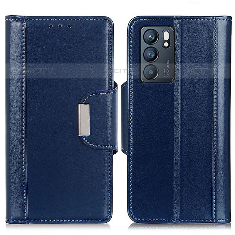 Custodia Portafoglio In Pelle Cover con Supporto M13L per Oppo Reno6 5G