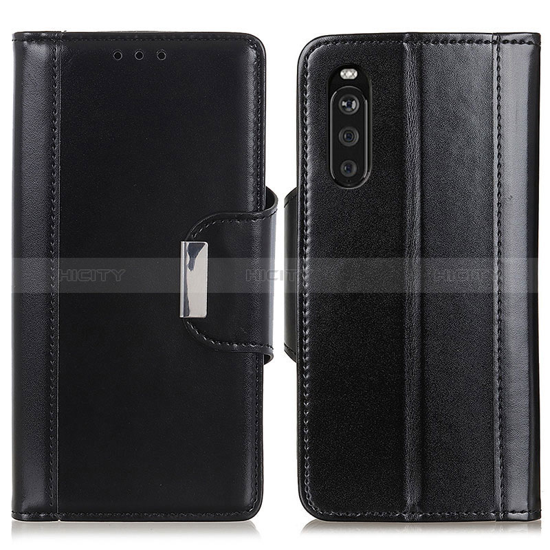 Custodia Portafoglio In Pelle Cover con Supporto M13L per Sony Xperia 10 III Lite Nero