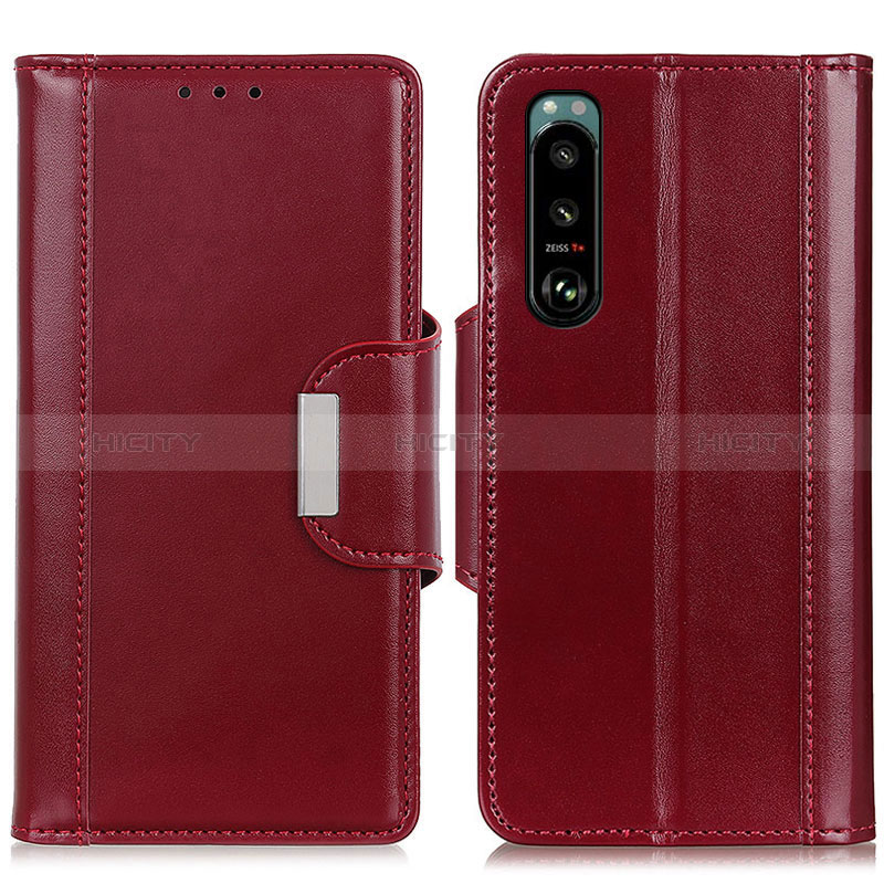 Custodia Portafoglio In Pelle Cover con Supporto M13L per Sony Xperia 5 III