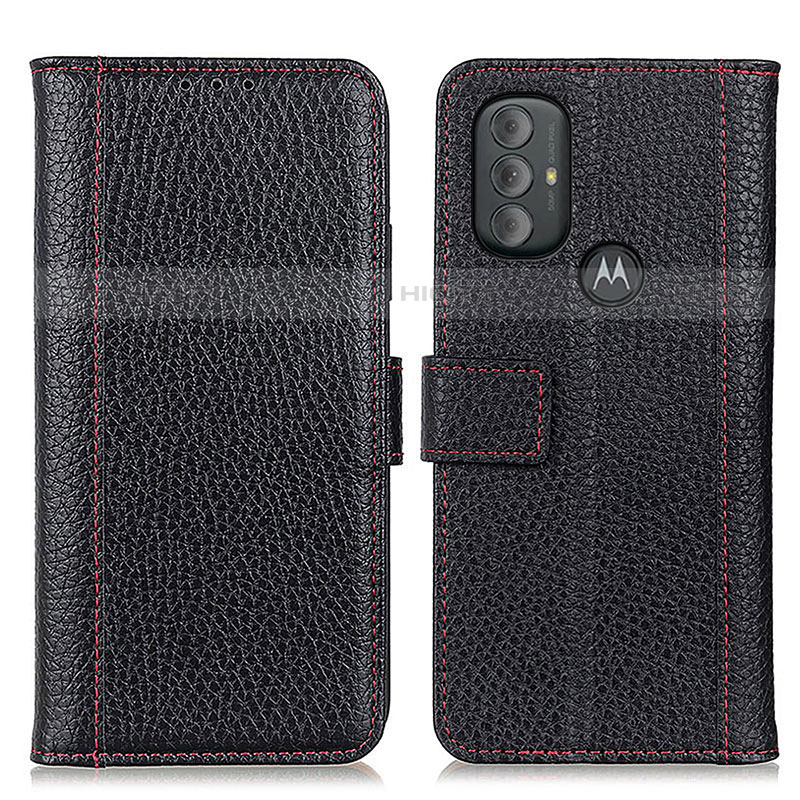 Custodia Portafoglio In Pelle Cover con Supporto M14L per Motorola Moto G Play Gen 2 Nero