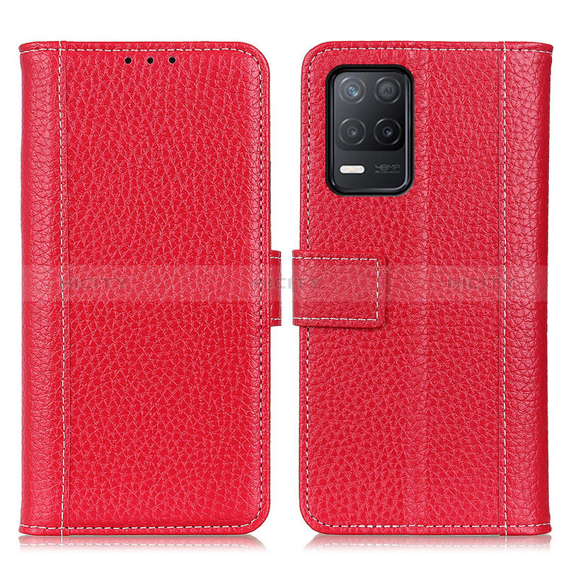 Custodia Portafoglio In Pelle Cover con Supporto M14L per Realme 8 5G Rosso