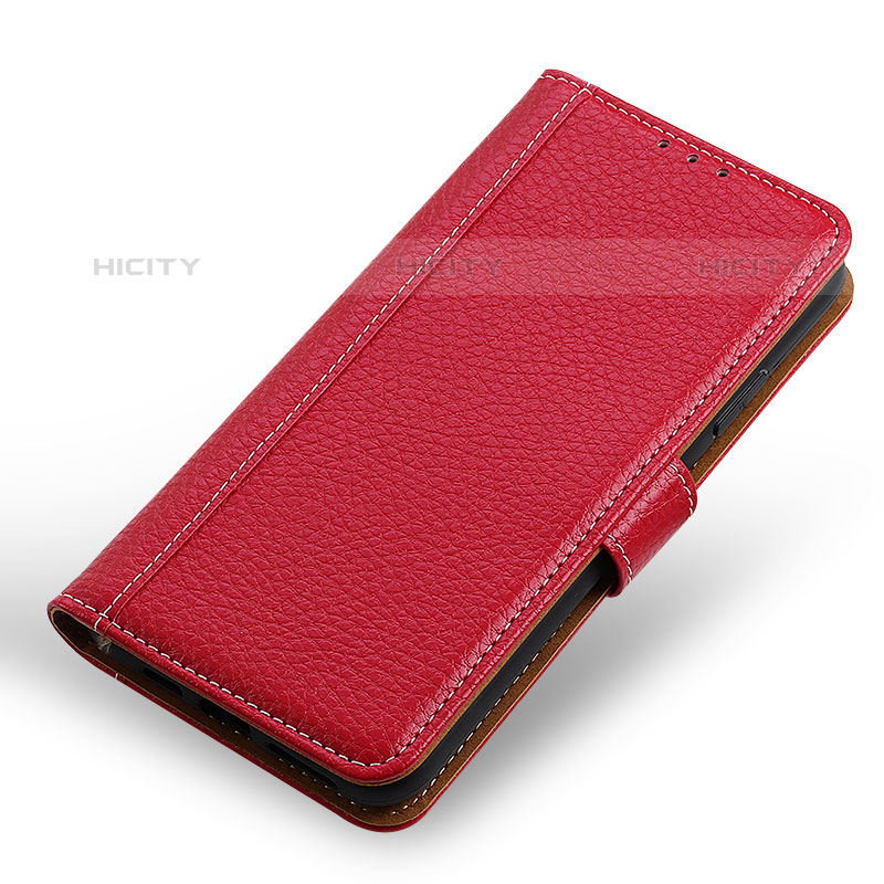 Custodia Portafoglio In Pelle Cover con Supporto M14L per Samsung Galaxy M02s Rosso