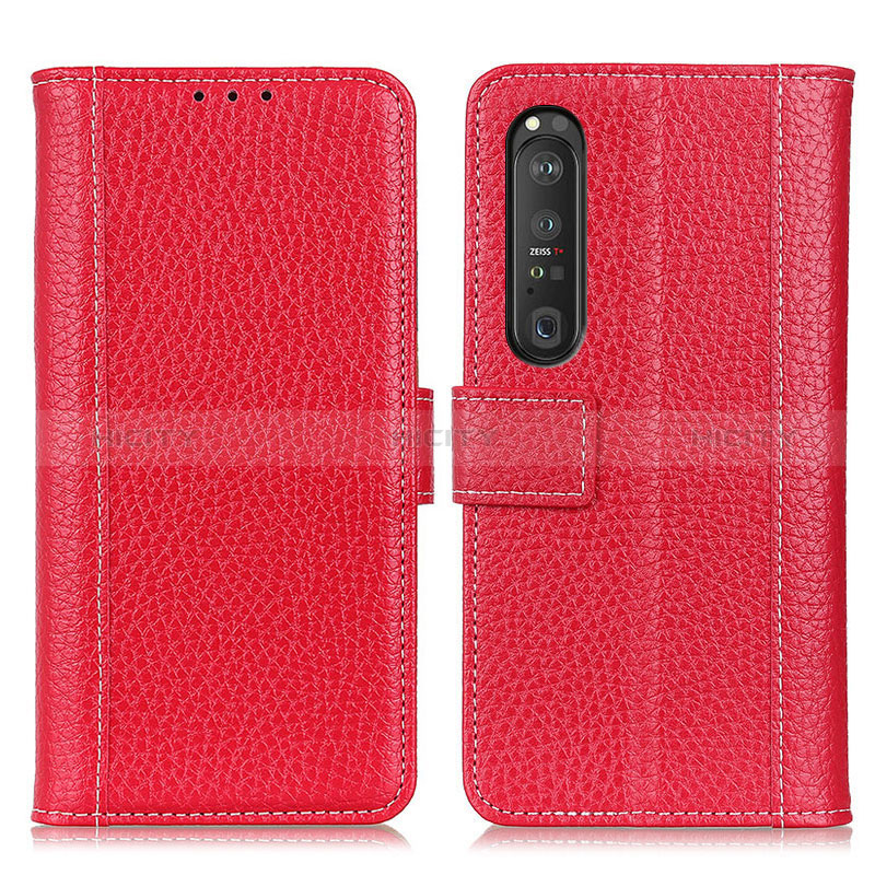 Custodia Portafoglio In Pelle Cover con Supporto M14L per Sony Xperia 1 III