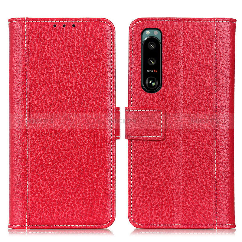 Custodia Portafoglio In Pelle Cover con Supporto M14L per Sony Xperia 5 III