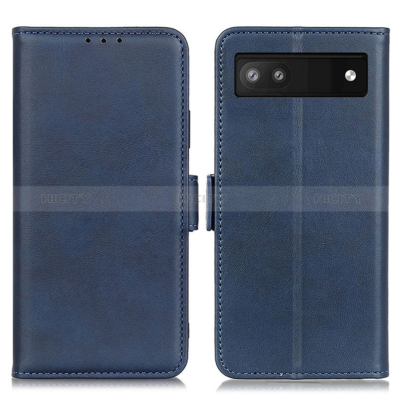 Custodia Portafoglio In Pelle Cover con Supporto M15L per Google Pixel 7a 5G Blu