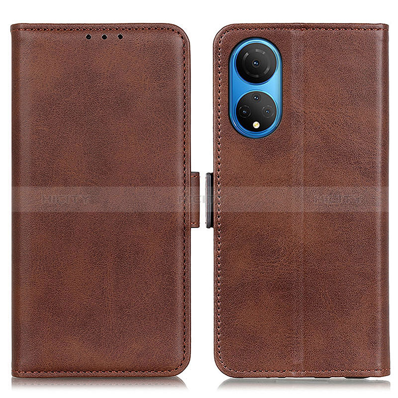 Custodia Portafoglio In Pelle Cover con Supporto M15L per Huawei Honor X7 Marrone