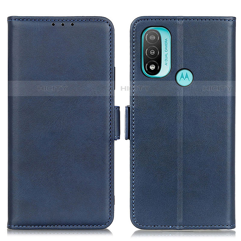 Custodia Portafoglio In Pelle Cover con Supporto M15L per Motorola Moto E40 Blu