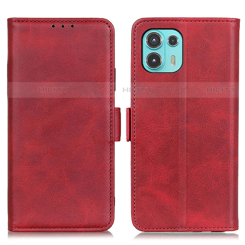 Custodia Portafoglio In Pelle Cover con Supporto M15L per Motorola Moto Edge 20 Lite 5G Rosso