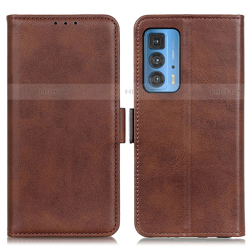 Custodia Portafoglio In Pelle Cover con Supporto M15L per Motorola Moto Edge 20 Pro 5G Marrone