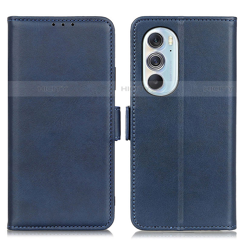 Custodia Portafoglio In Pelle Cover con Supporto M15L per Motorola Moto Edge Plus (2022) 5G Blu