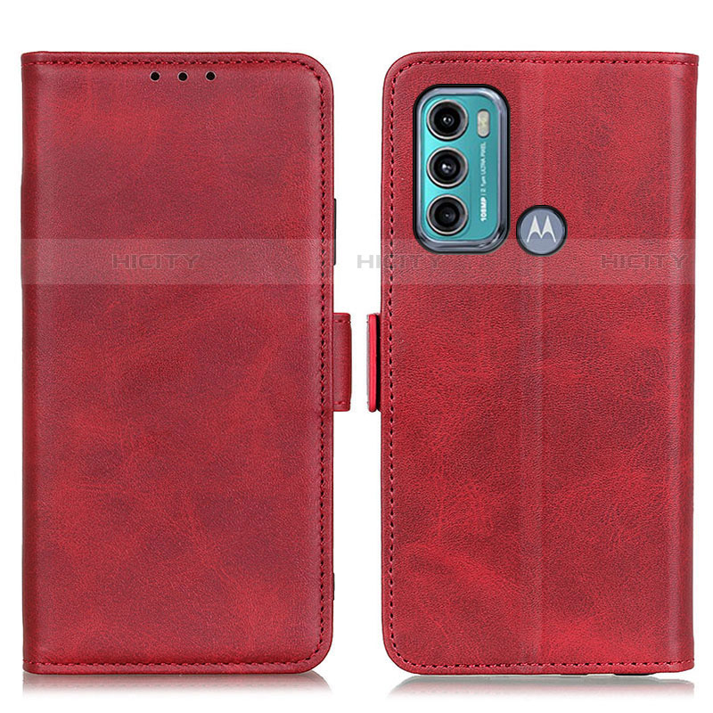 Custodia Portafoglio In Pelle Cover con Supporto M15L per Motorola Moto G60 Rosso