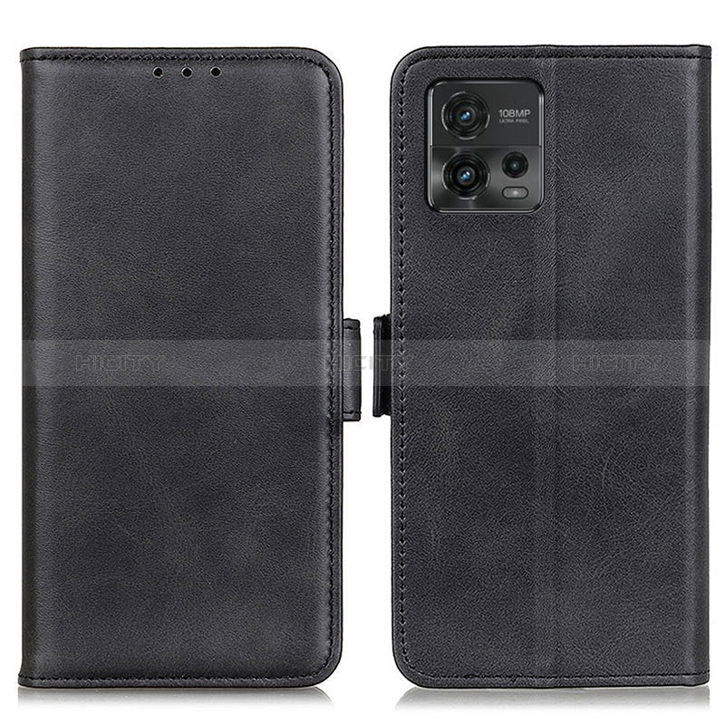 Custodia Portafoglio In Pelle Cover con Supporto M15L per Motorola Moto G72 Nero