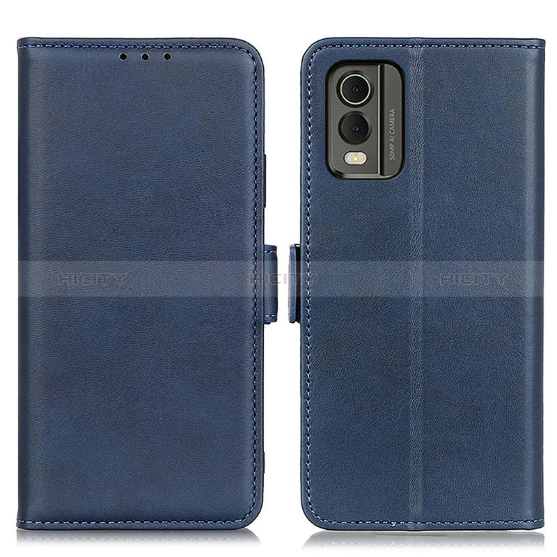 Custodia Portafoglio In Pelle Cover con Supporto M15L per Nokia C32 Blu