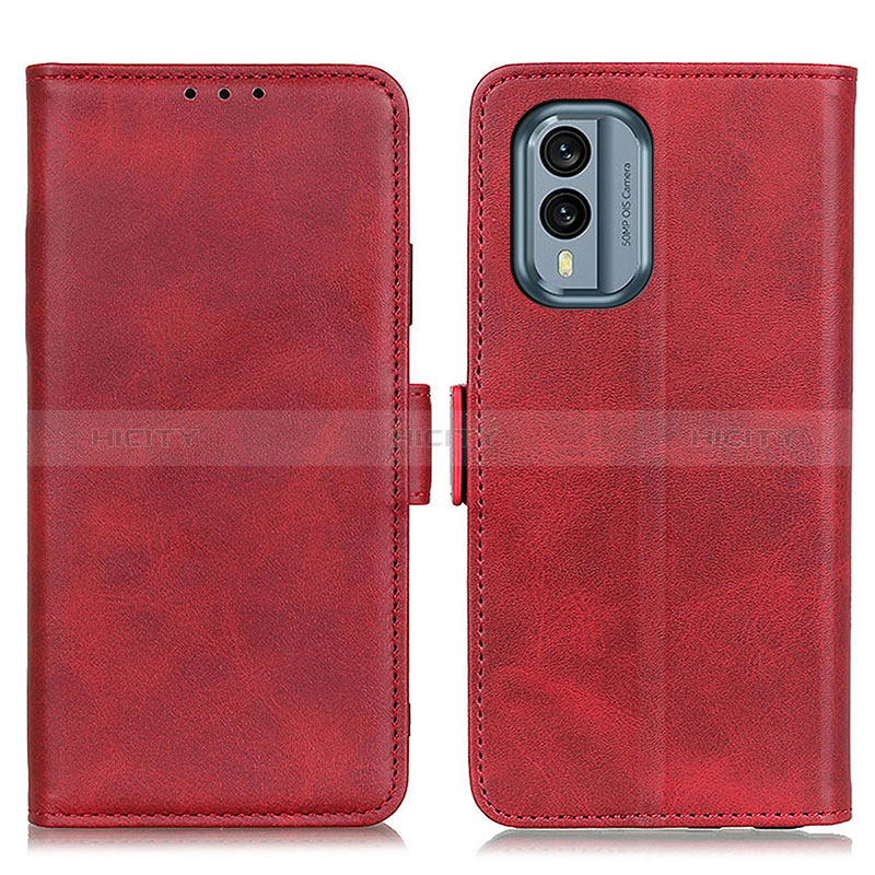 Custodia Portafoglio In Pelle Cover con Supporto M15L per Nokia X30 5G Rosso