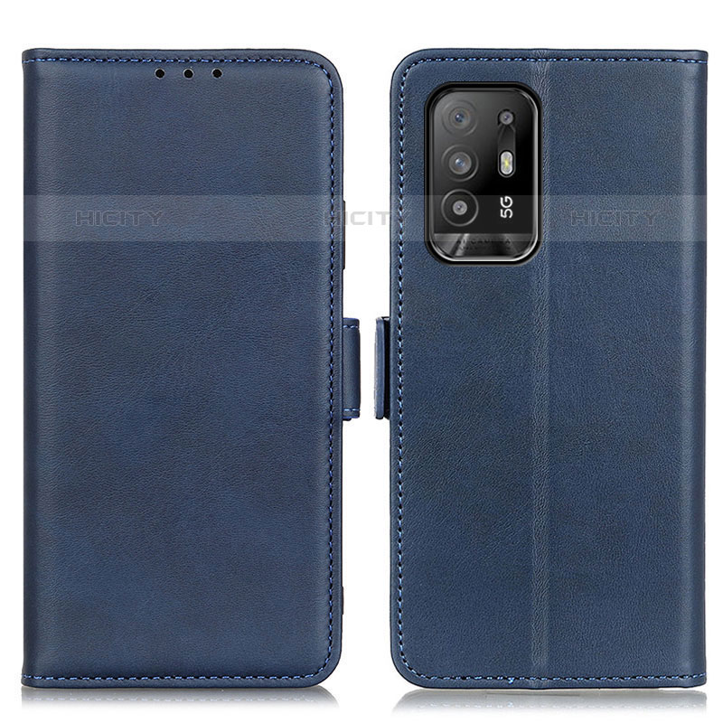 Custodia Portafoglio In Pelle Cover con Supporto M15L per Oppo A94 5G Blu