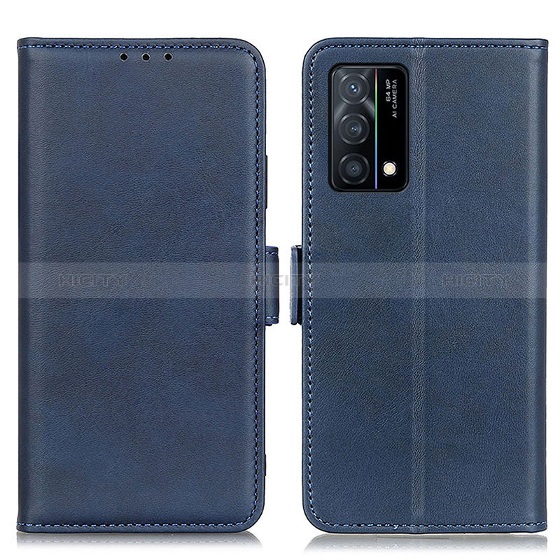 Custodia Portafoglio In Pelle Cover con Supporto M15L per Oppo K9 5G Blu