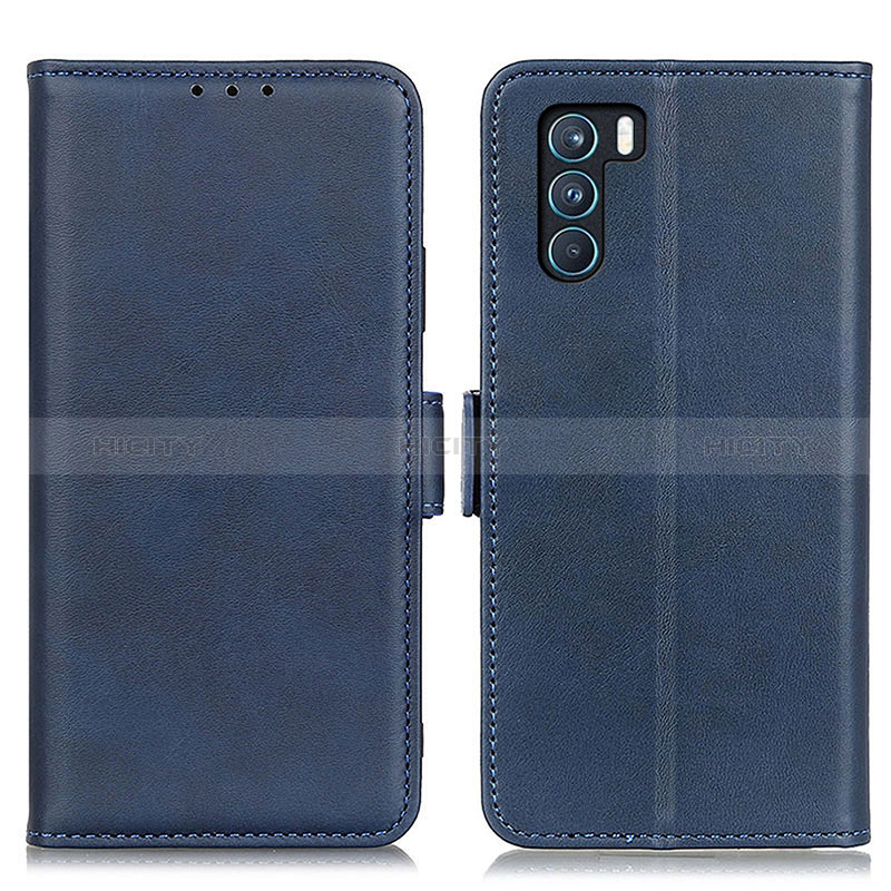 Custodia Portafoglio In Pelle Cover con Supporto M15L per Oppo K9 Pro 5G Blu