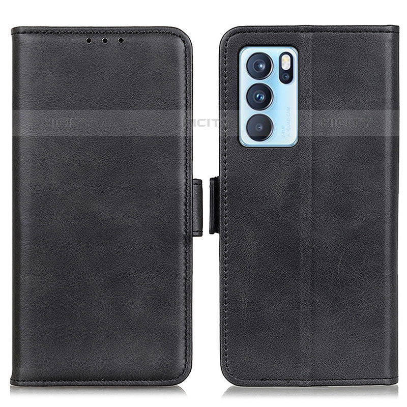 Custodia Portafoglio In Pelle Cover con Supporto M15L per Oppo Reno6 Pro 5G India