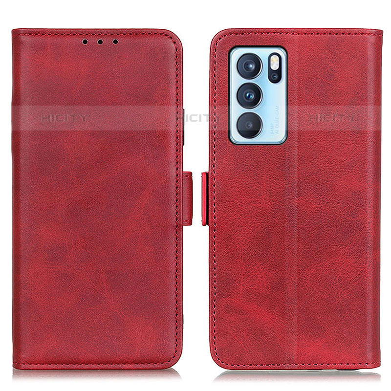 Custodia Portafoglio In Pelle Cover con Supporto M15L per Oppo Reno6 Pro 5G India