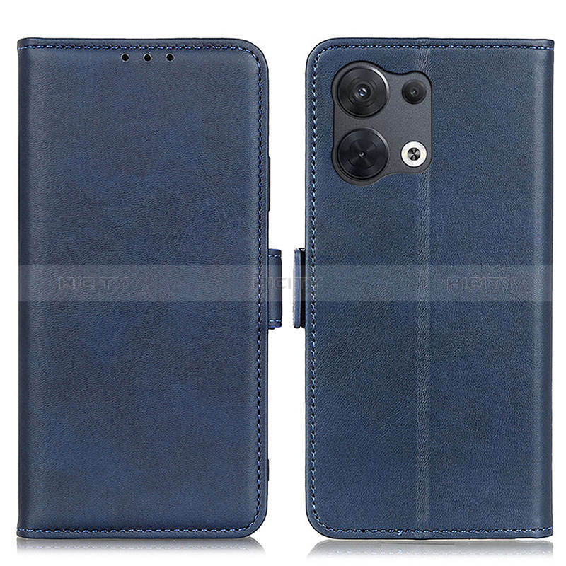 Custodia Portafoglio In Pelle Cover con Supporto M15L per Oppo Reno9 Pro+ Plus 5G Blu