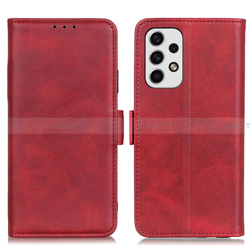 Custodia Portafoglio In Pelle Cover con Supporto M15L per Samsung Galaxy A23 4G Rosso