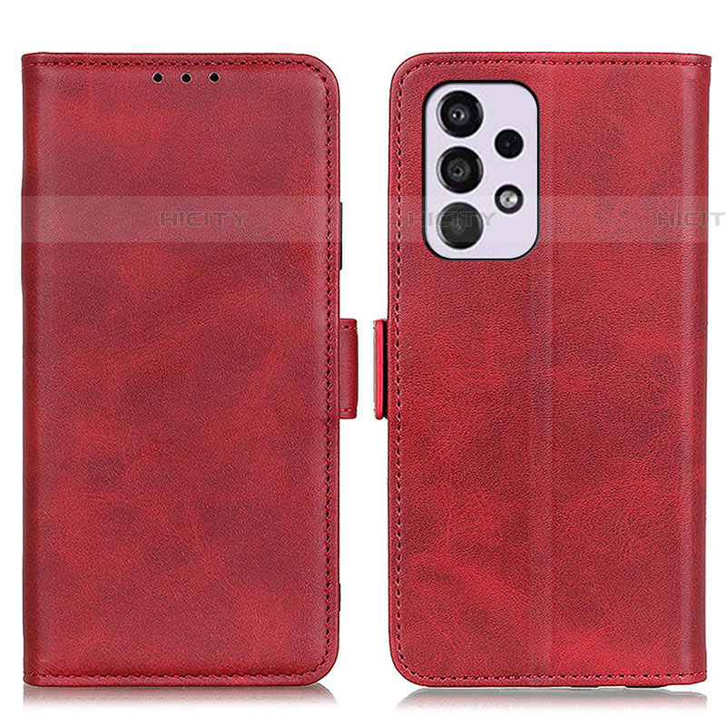 Custodia Portafoglio In Pelle Cover con Supporto M15L per Samsung Galaxy A33 5G Rosso