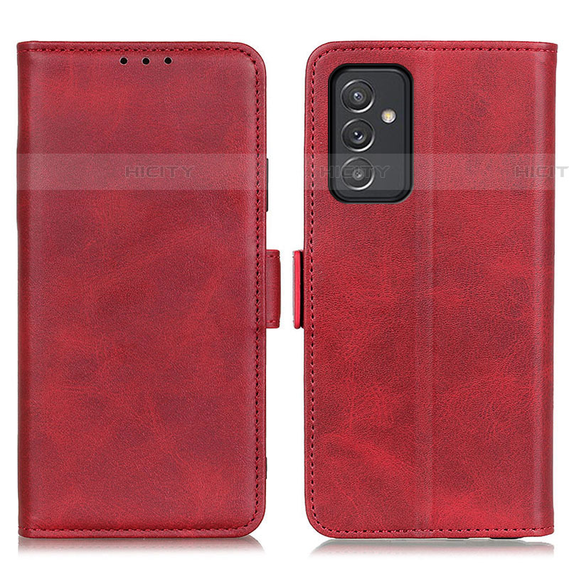 Custodia Portafoglio In Pelle Cover con Supporto M15L per Samsung Galaxy A82 5G Rosso
