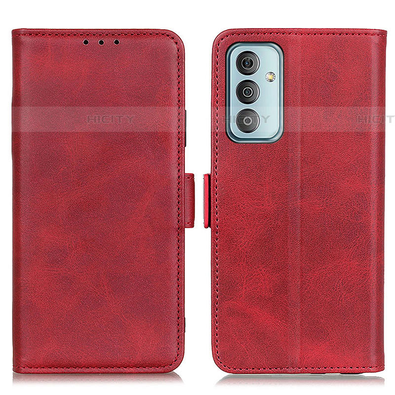 Custodia Portafoglio In Pelle Cover con Supporto M15L per Samsung Galaxy F23 5G Rosso