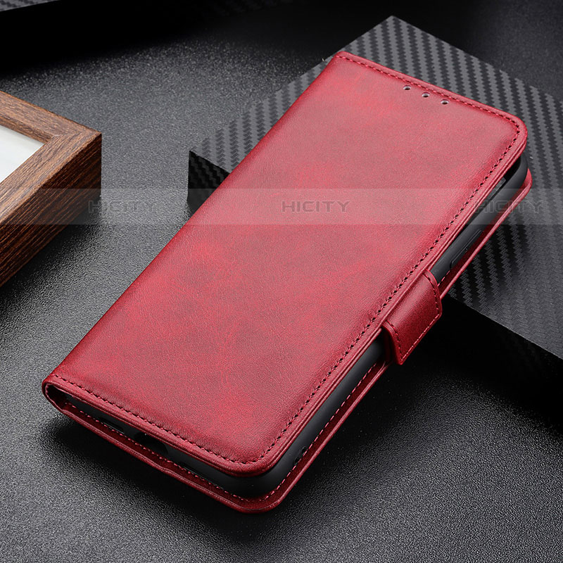 Custodia Portafoglio In Pelle Cover con Supporto M15L per Samsung Galaxy S21 Ultra 5G Rosso