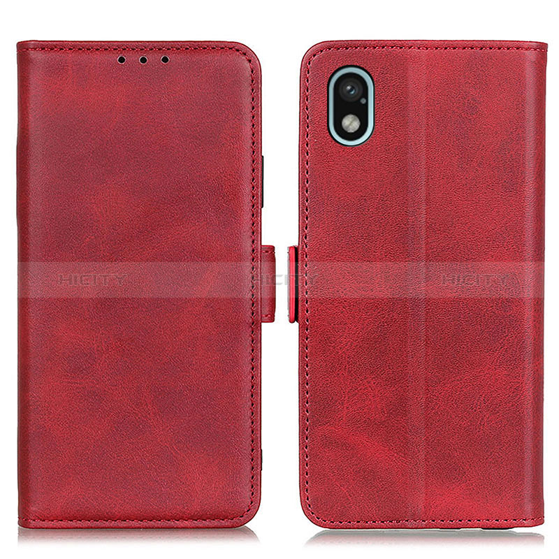 Custodia Portafoglio In Pelle Cover con Supporto M15L per Sony Xperia Ace III Rosso