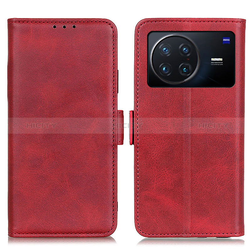 Custodia Portafoglio In Pelle Cover con Supporto M15L per Vivo X Note Rosso