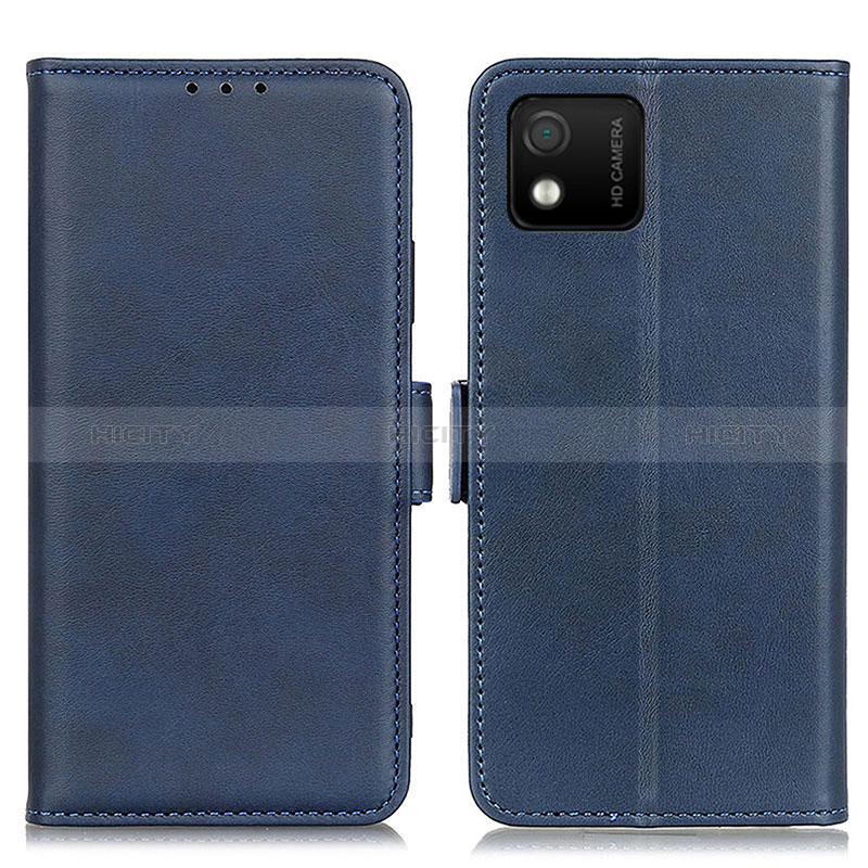 Custodia Portafoglio In Pelle Cover con Supporto M15L per Wiko Y52 Blu