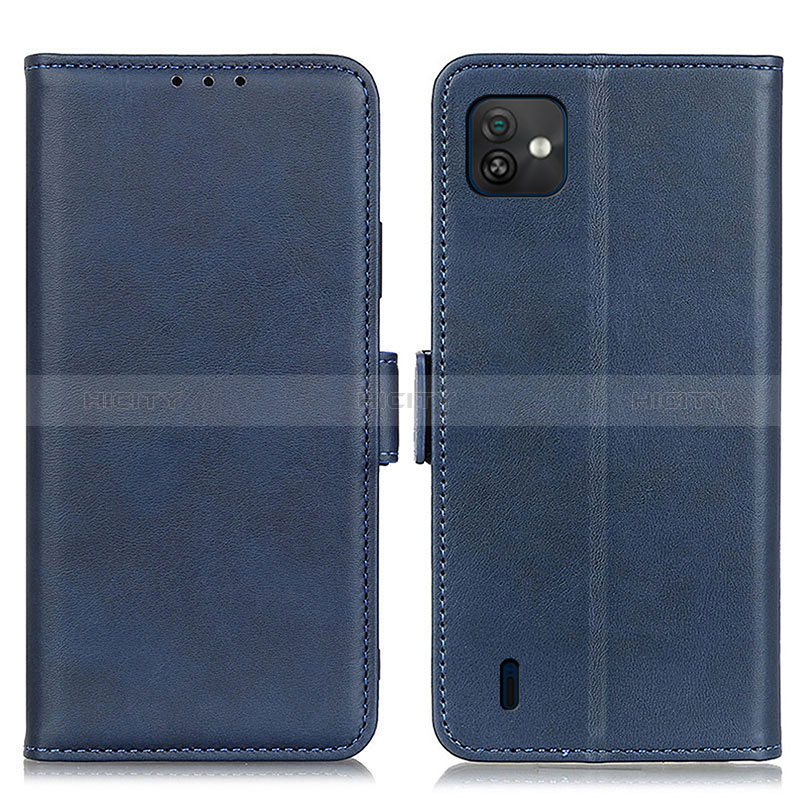 Custodia Portafoglio In Pelle Cover con Supporto M15L per Wiko Y82 Blu