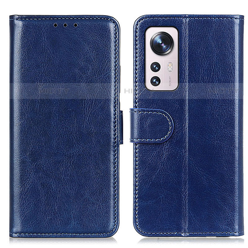 Custodia Portafoglio In Pelle Cover con Supporto M15L per Xiaomi Mi 12 5G Blu