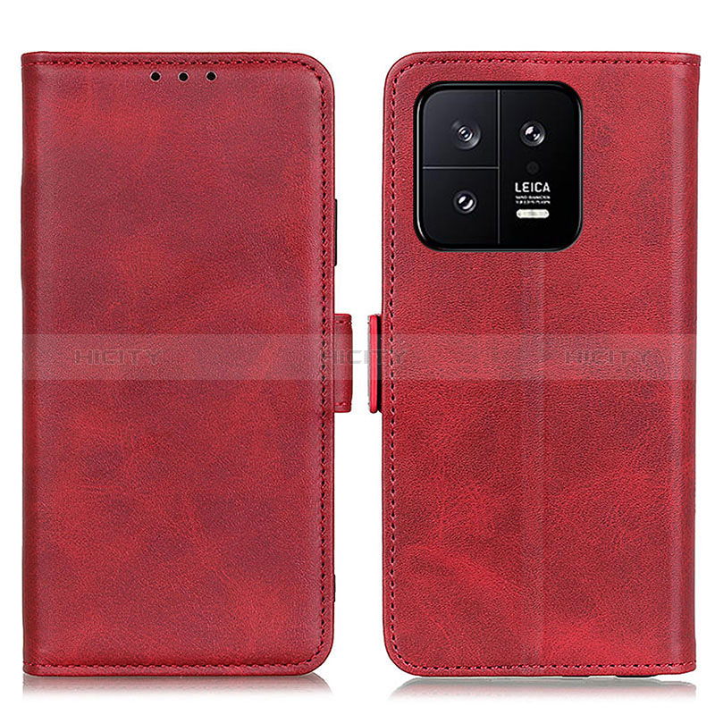 Custodia Portafoglio In Pelle Cover con Supporto M15L per Xiaomi Mi 13 Pro 5G Rosso