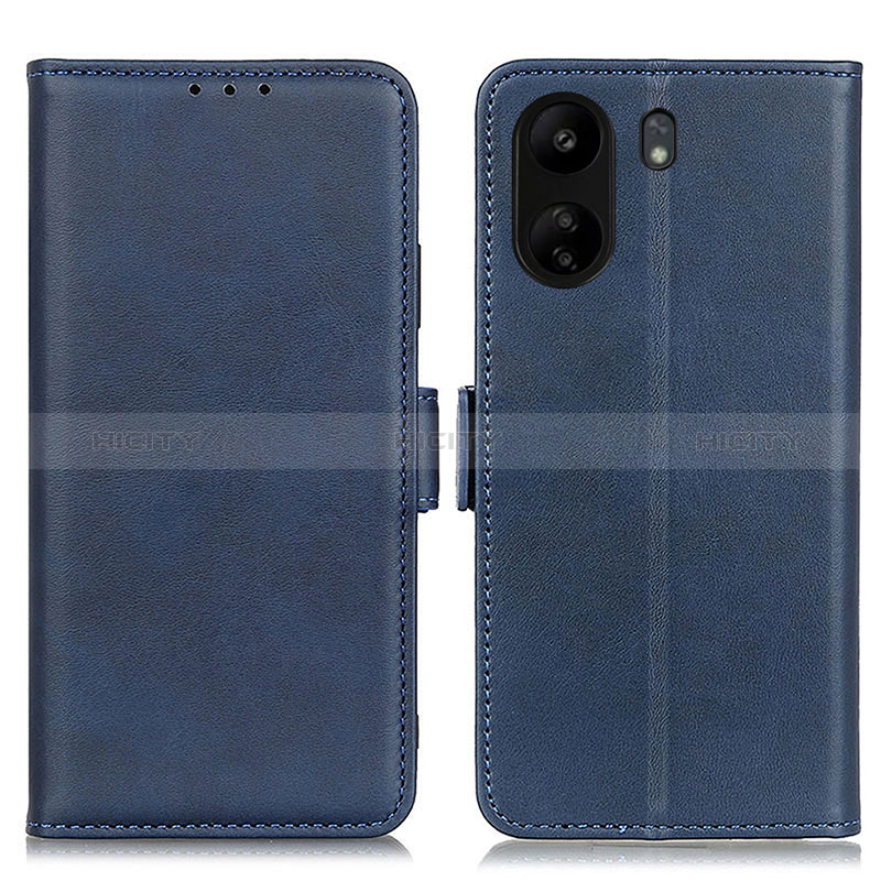 Custodia Portafoglio In Pelle Cover con Supporto M15L per Xiaomi Poco C65 Blu