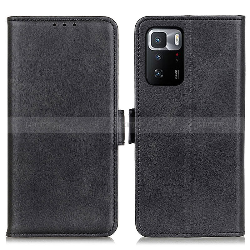 Custodia Portafoglio In Pelle Cover con Supporto M15L per Xiaomi Redmi Note 10 Pro 5G Nero