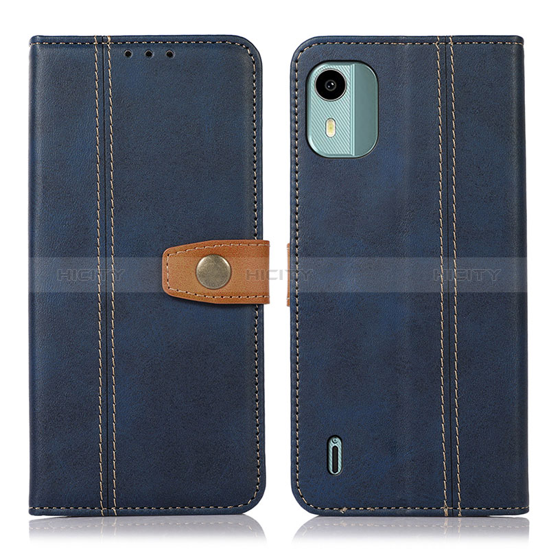 Custodia Portafoglio In Pelle Cover con Supporto M16L per Nokia C12 Pro Blu