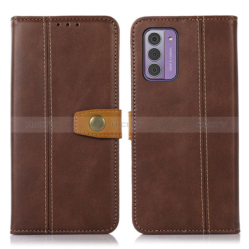 Custodia Portafoglio In Pelle Cover con Supporto M16L per Nokia G310 5G Marrone