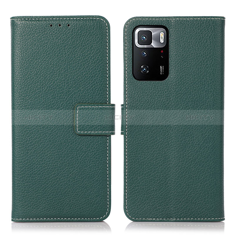 Custodia Portafoglio In Pelle Cover con Supporto M16L per Xiaomi Poco X3 GT 5G Verde