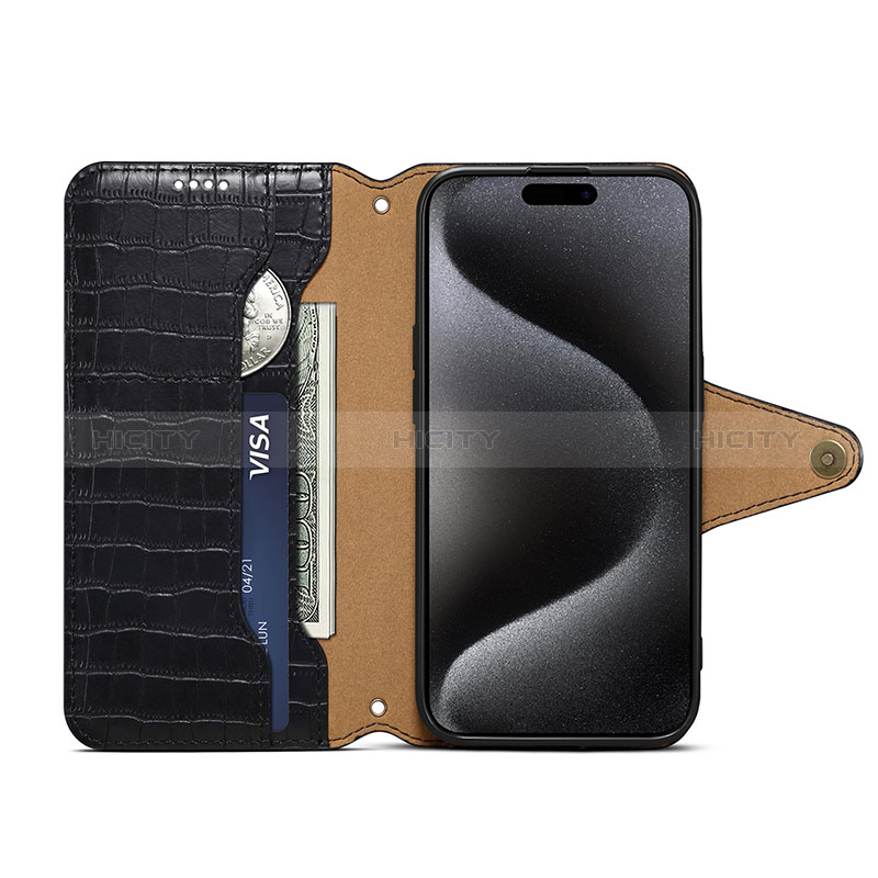 Custodia Portafoglio In Pelle Cover con Supporto MT6 per Apple iPhone 14 Pro